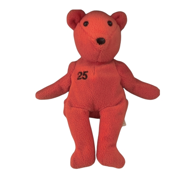 Salvino's Bamm Beano's Orange # 25 Bonds Beanie Bear - Picture 5 of 5